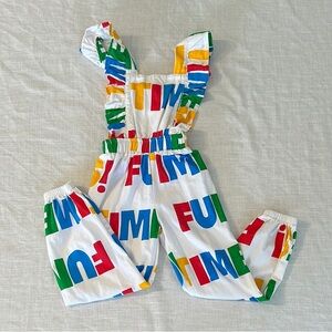 HUGO LOVES TIKI ‘FUN TIMES’ Colorful Kids Jumpsuit 4T
